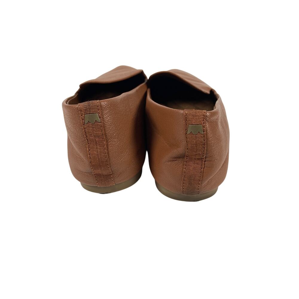 Birdies Flat Casual Slip On Loafer Cognac Leather Comfort Shoes Size 8.5 - Picture 4 of 10
